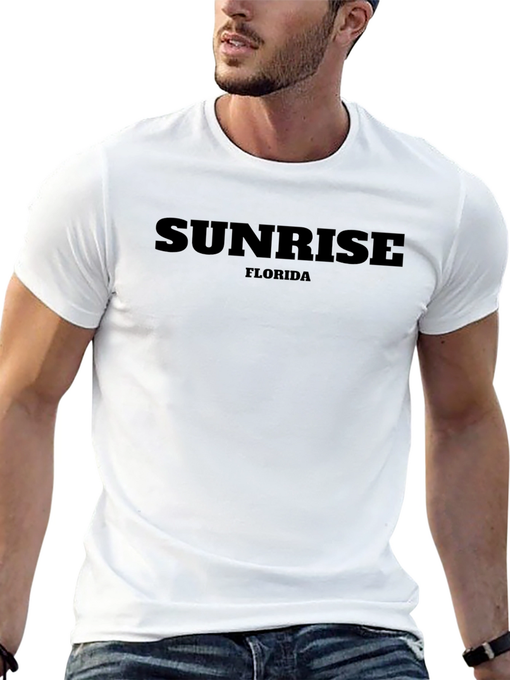 Sunrise Florida Black Graphic Tee