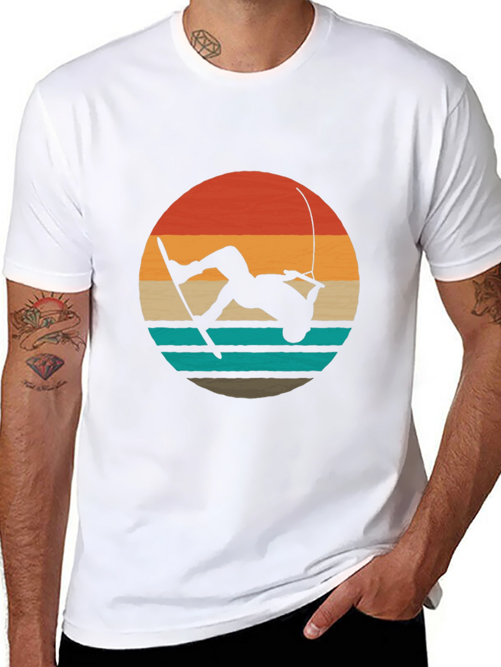 Wakeboard Retro Sunset T-Shirt