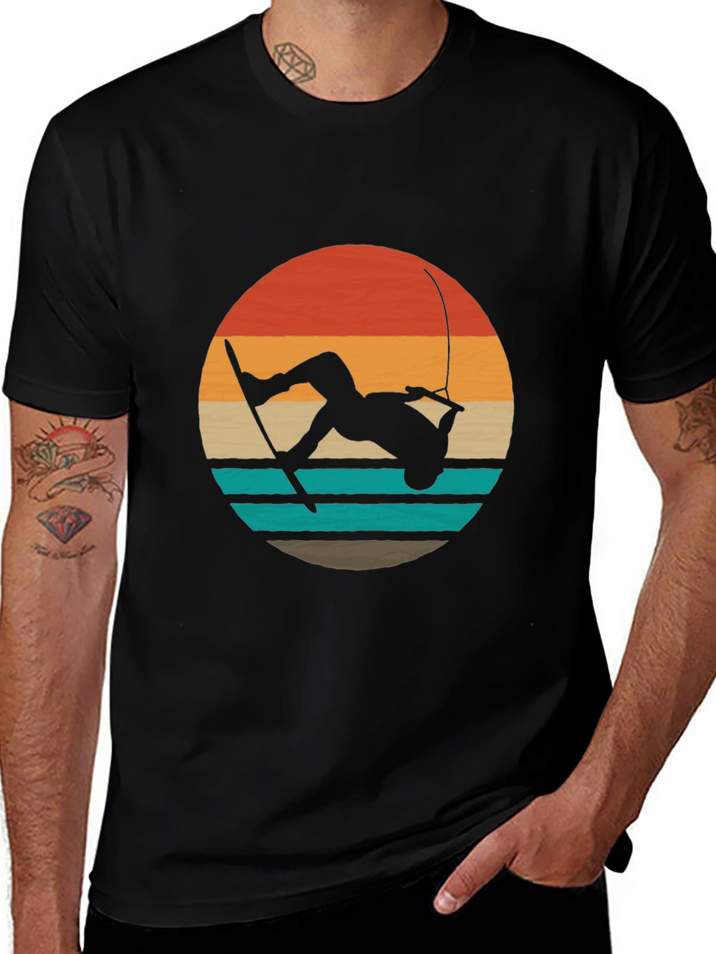 Wakeboard Retro Sunset T-Shirt