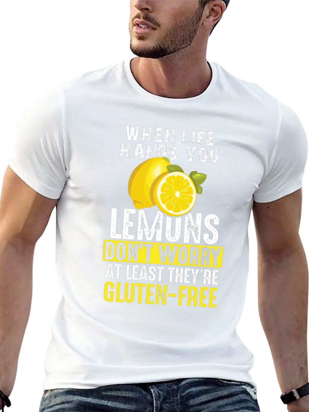 Funny Lemon Gluten-Free T-Shirt - Sarcastic Graphic Tee