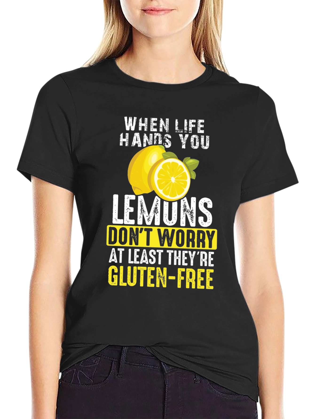 Funny Lemon Gluten-Free T-Shirt - Sarcastic Graphic Tee