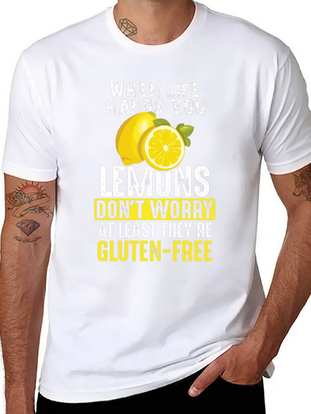 Funny Lemon Gluten-Free T-Shirt - Sarcastic Graphic Tee