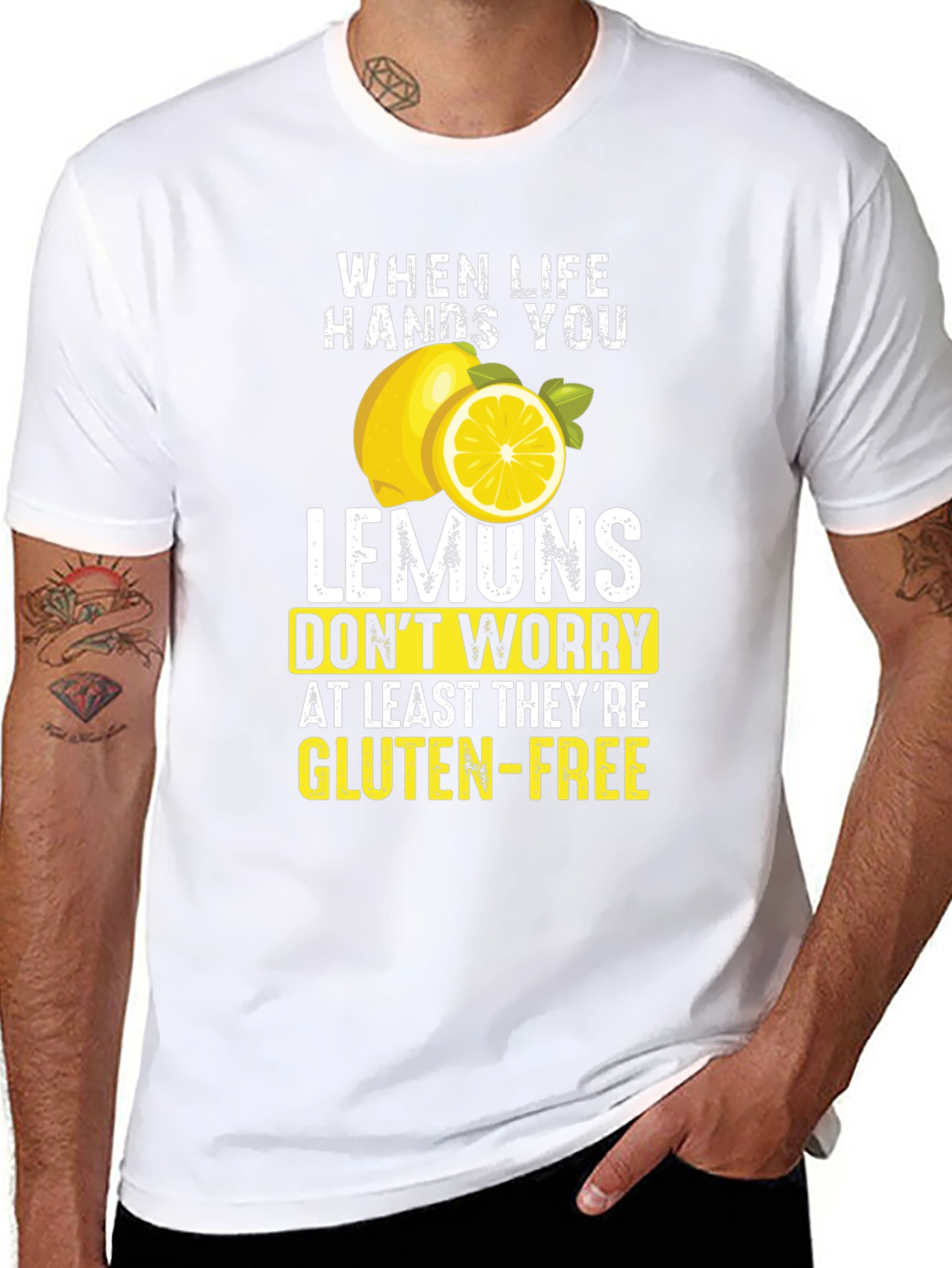 Funny Lemon Gluten-Free T-Shirt - Sarcastic Graphic Tee