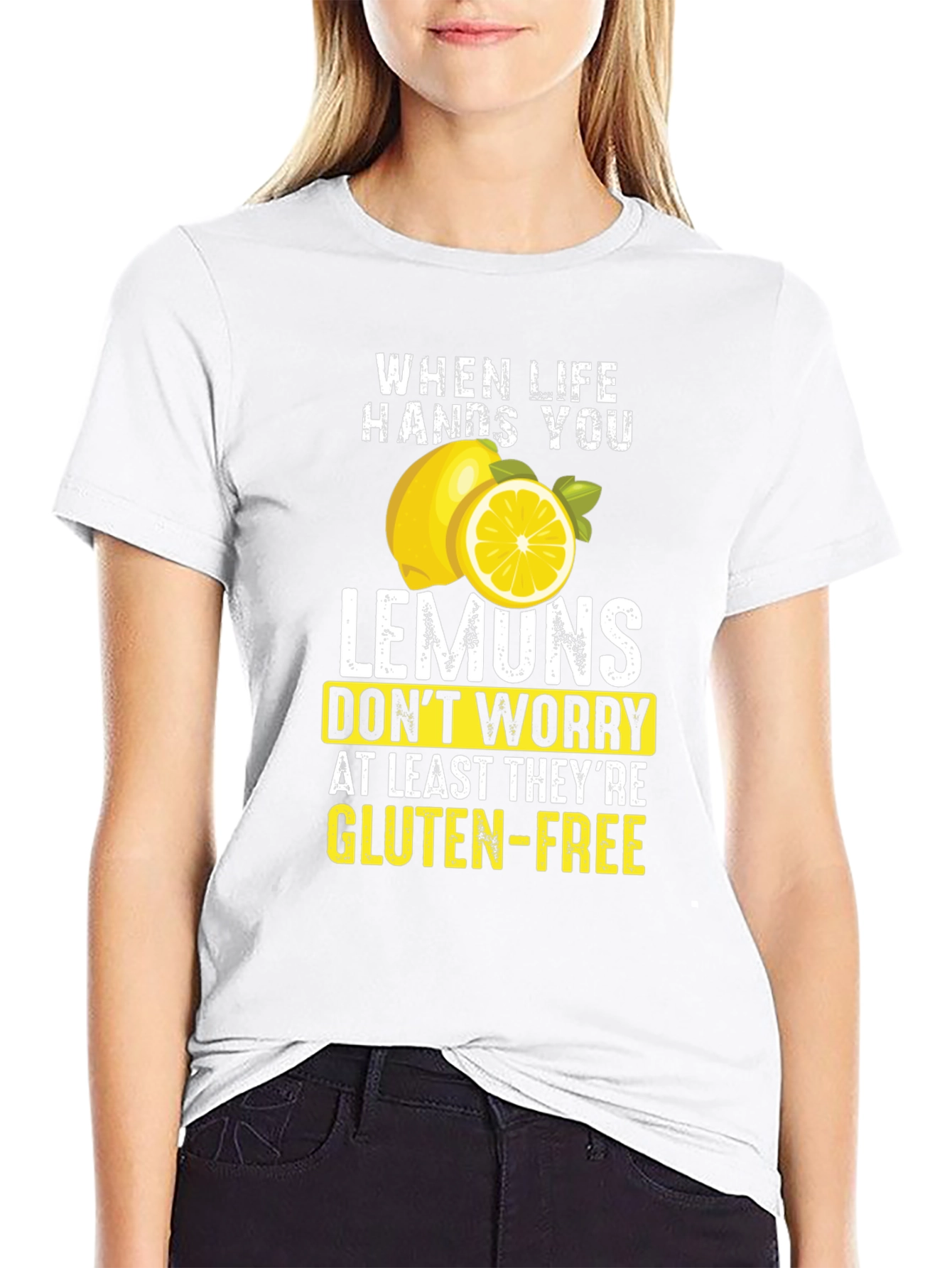 Funny Lemon Gluten-Free T-Shirt - Sarcastic Graphic Tee