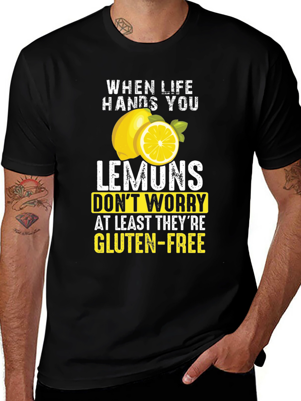 Funny Lemon Gluten-Free T-Shirt - Sarcastic Graphic Tee
