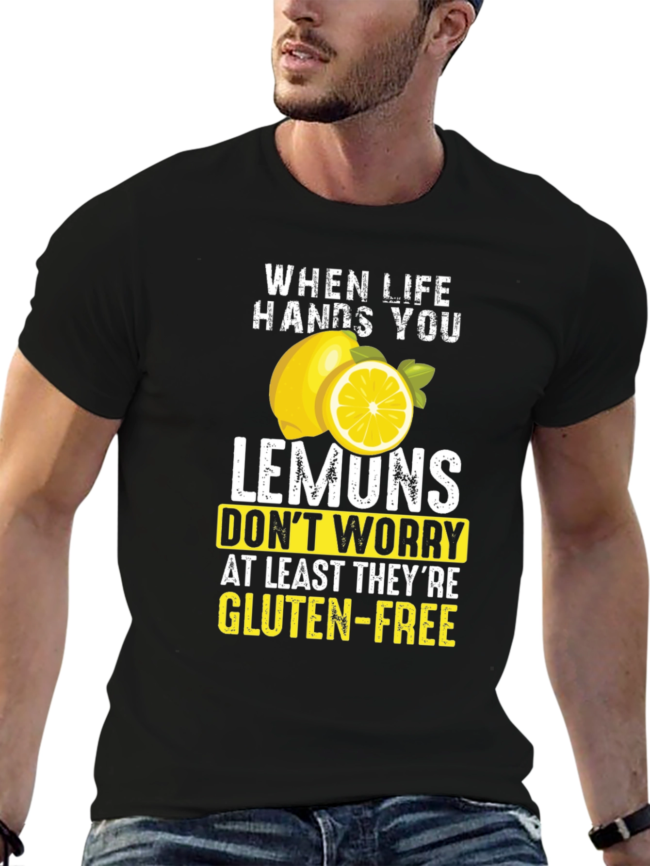 Funny Lemon Gluten-Free T-Shirt - Sarcastic Graphic Tee