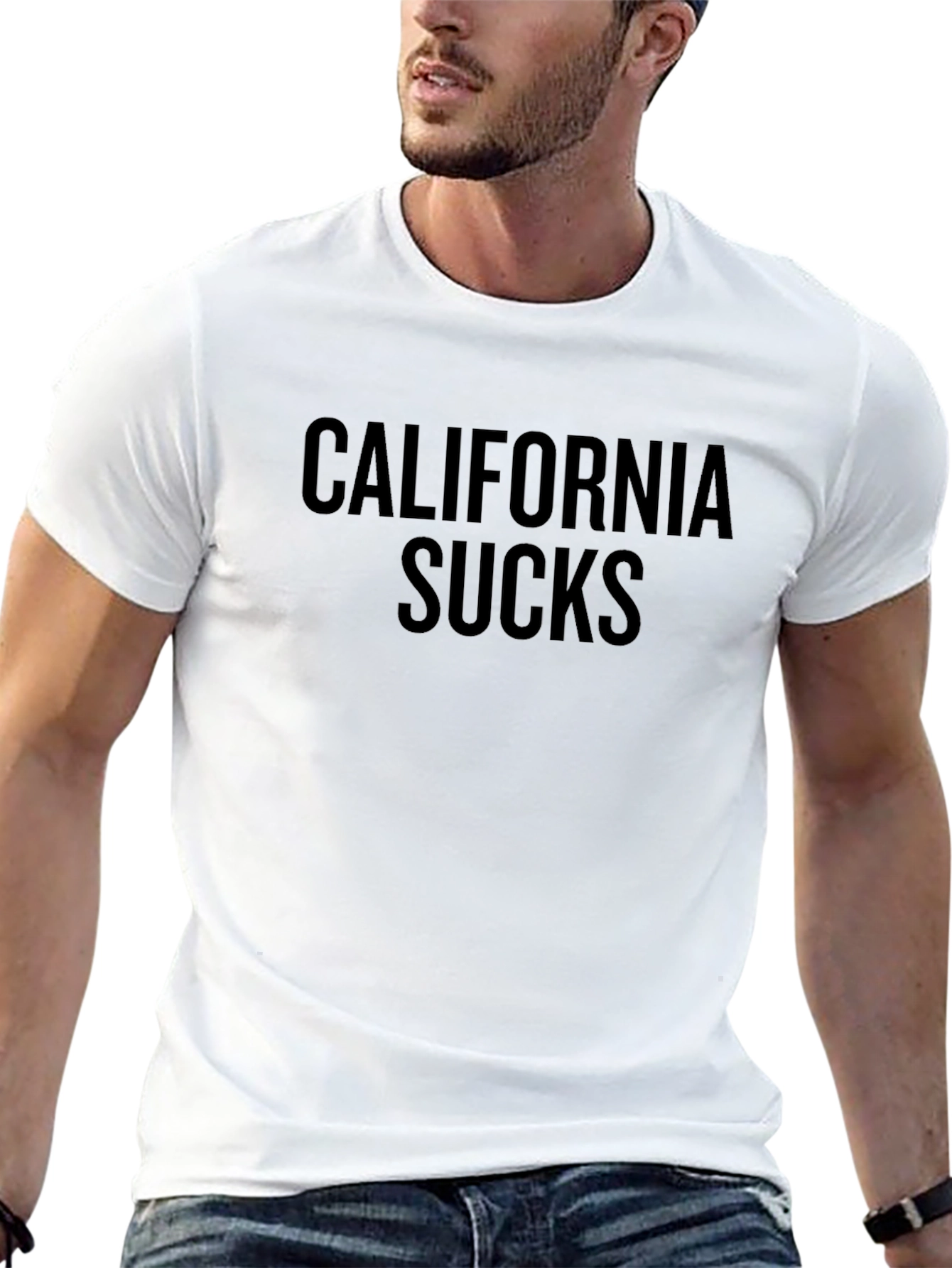 California Sucks Graphic T-Shirt - Black