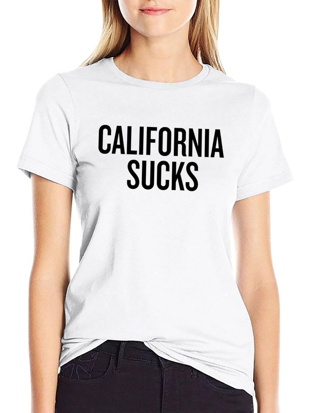 California Sucks Graphic T-Shirt - Black