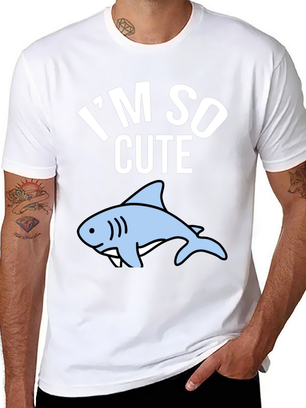 Im So Cute Shark Graphic T-Shirt