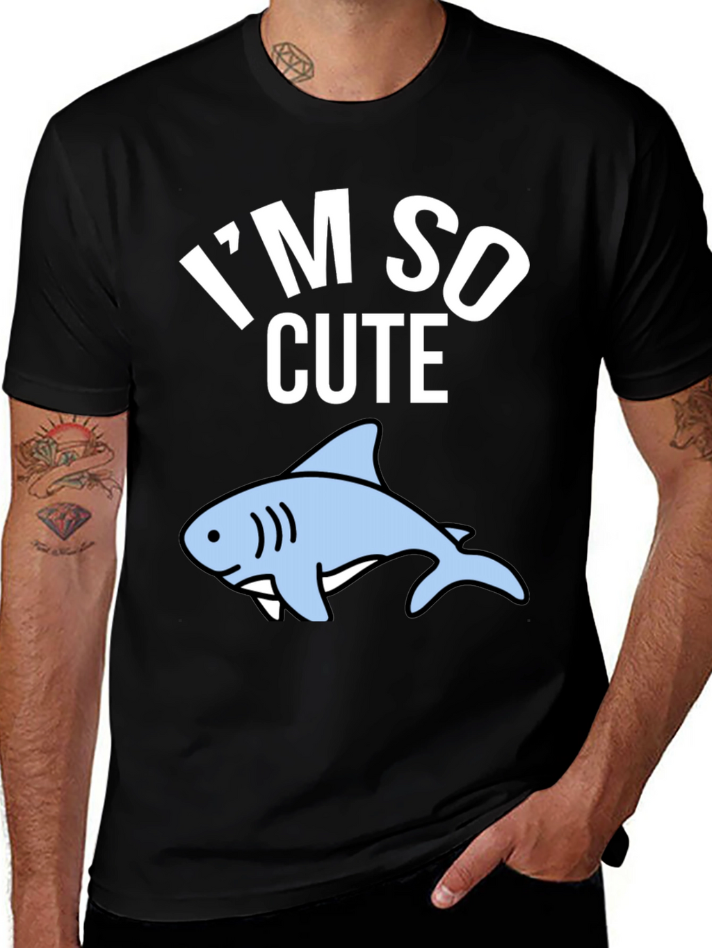 Im So Cute Shark Graphic T-Shirt