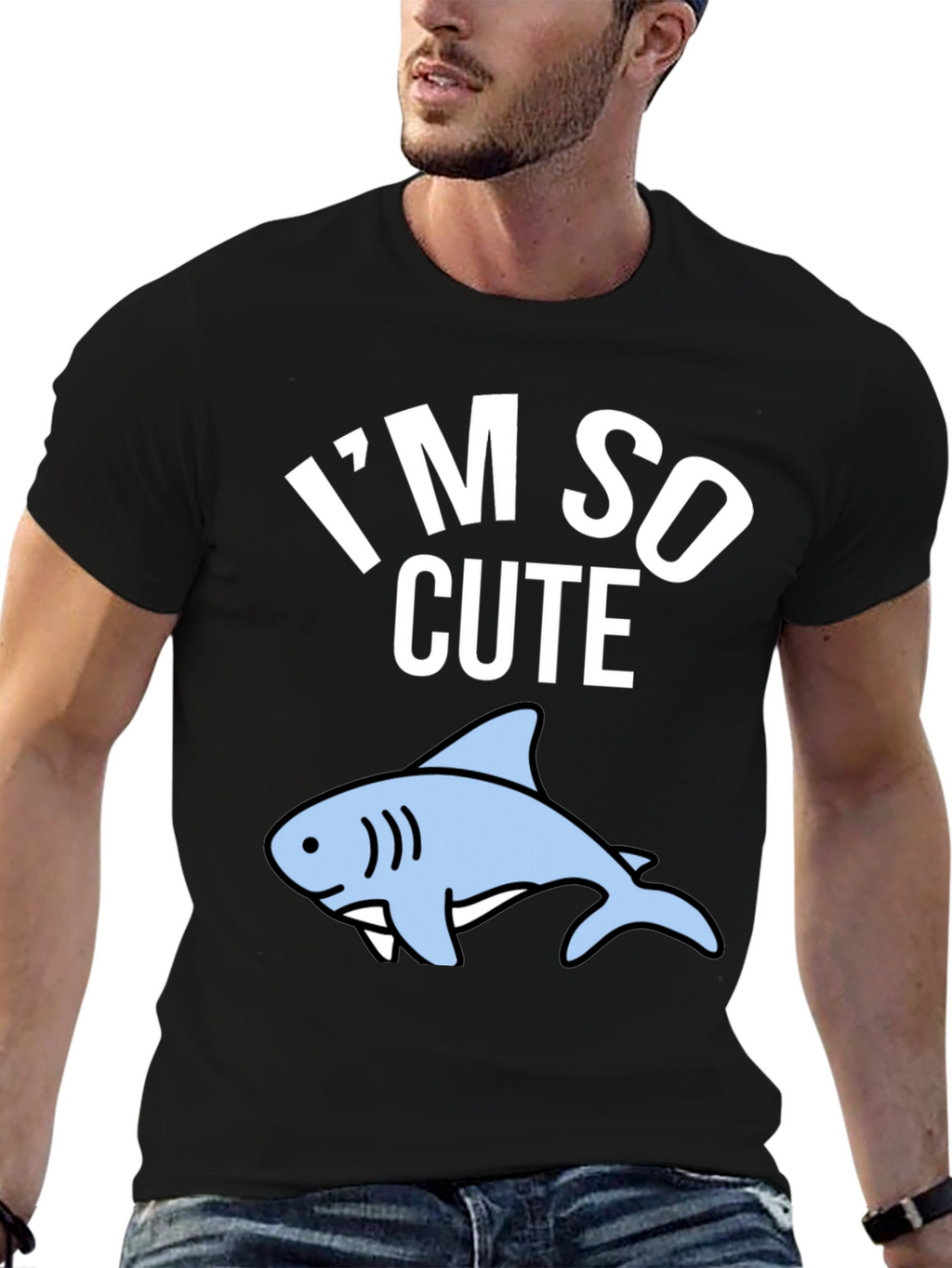 Im So Cute Shark Graphic T-Shirt