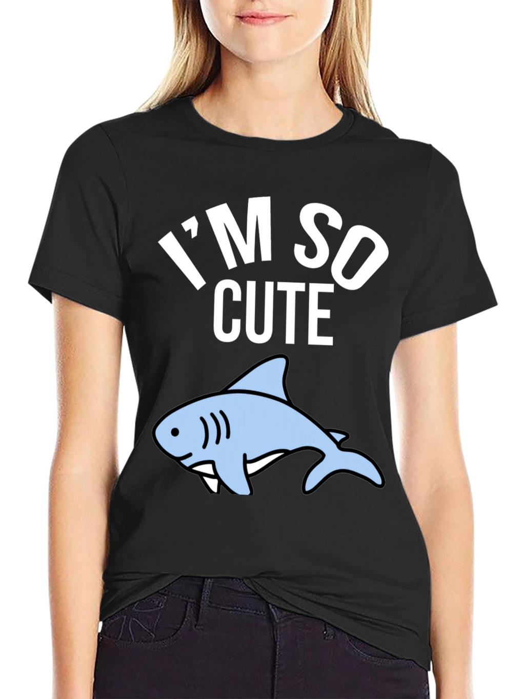 Im So Cute Shark Graphic T-Shirt