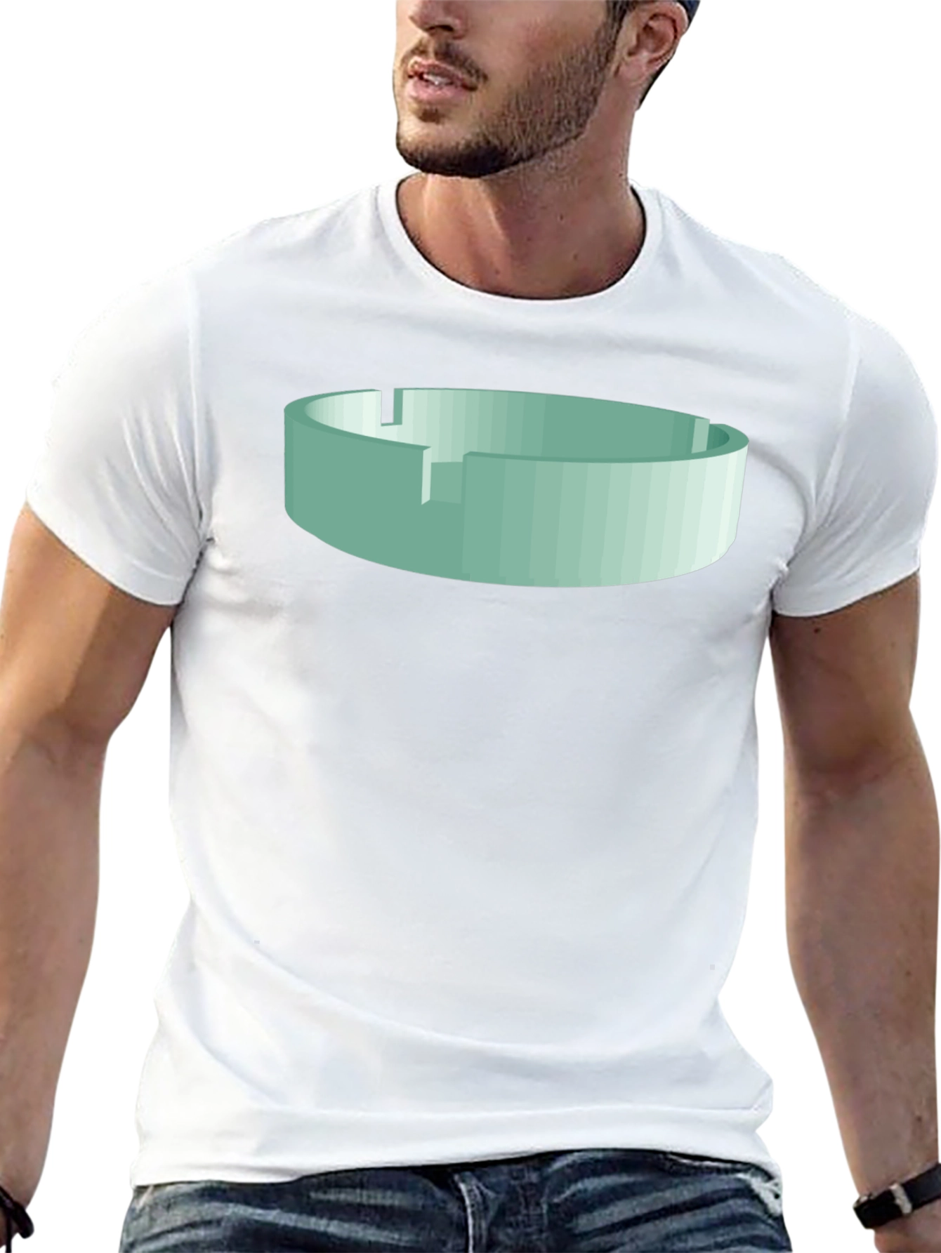 Abstract Ashtray Graphic T-Shirt - Unique Design