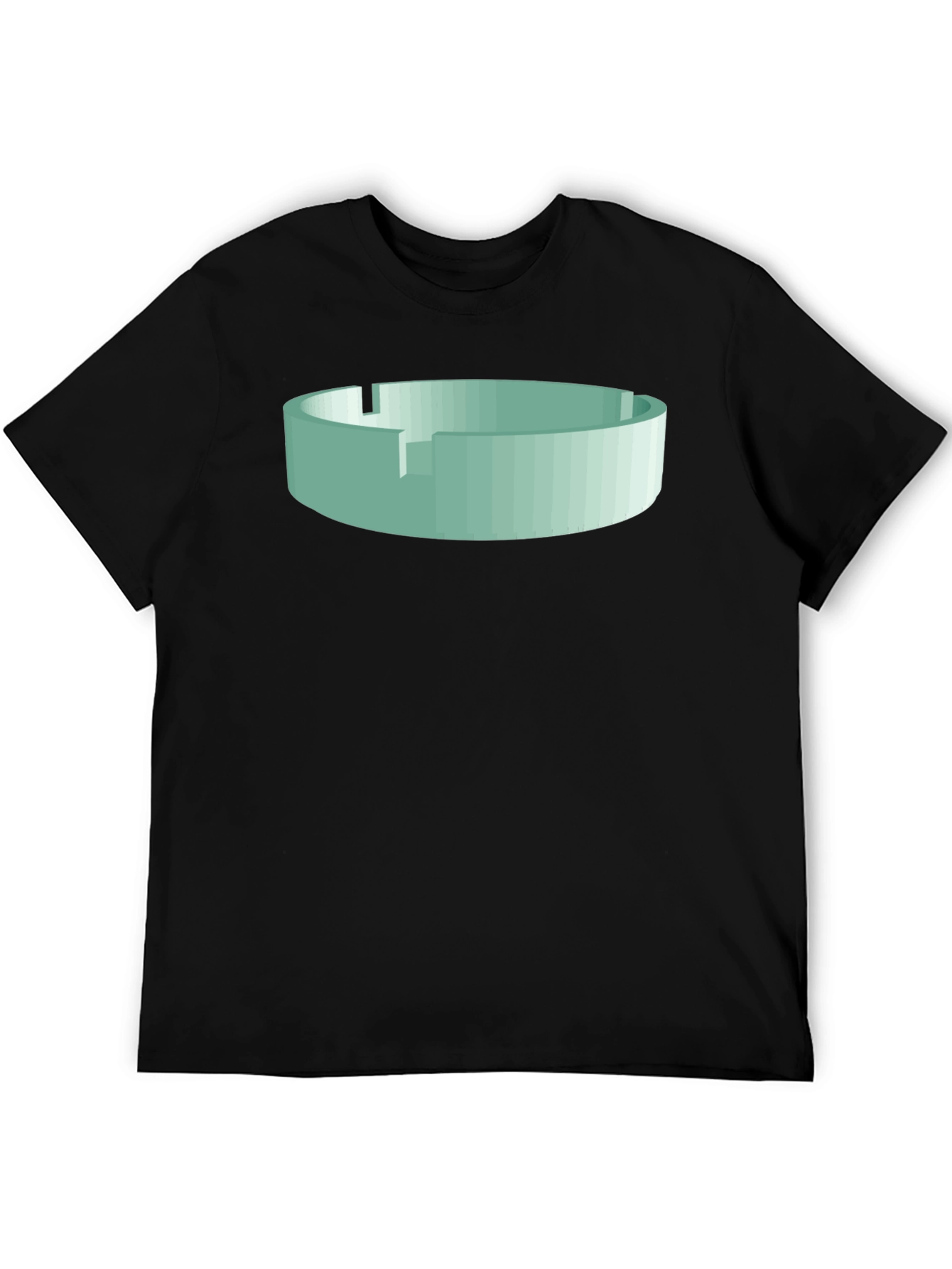 Abstract Ashtray Graphic T-Shirt - Unique Design