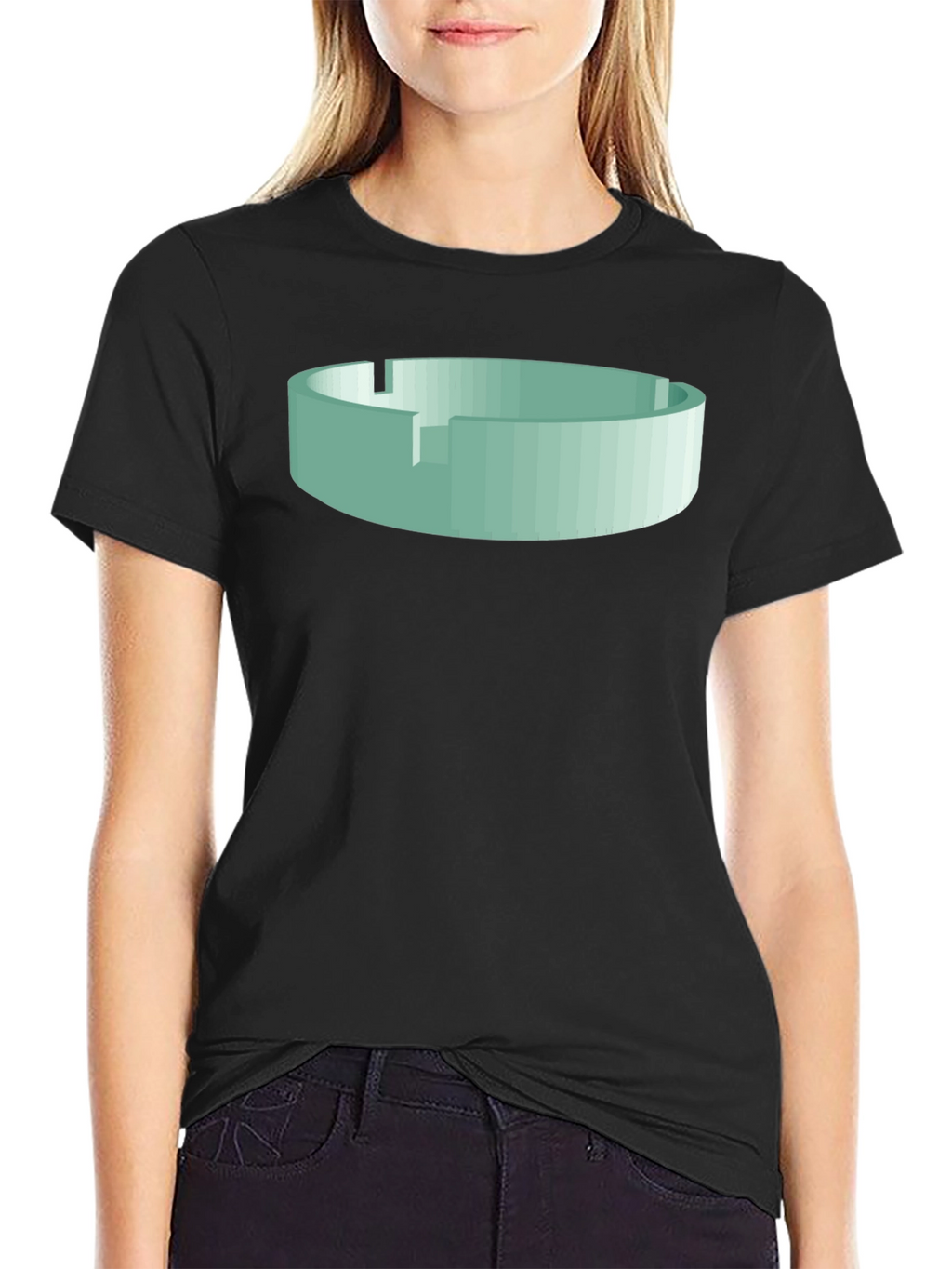 Abstract Ashtray Graphic T-Shirt - Unique Design
