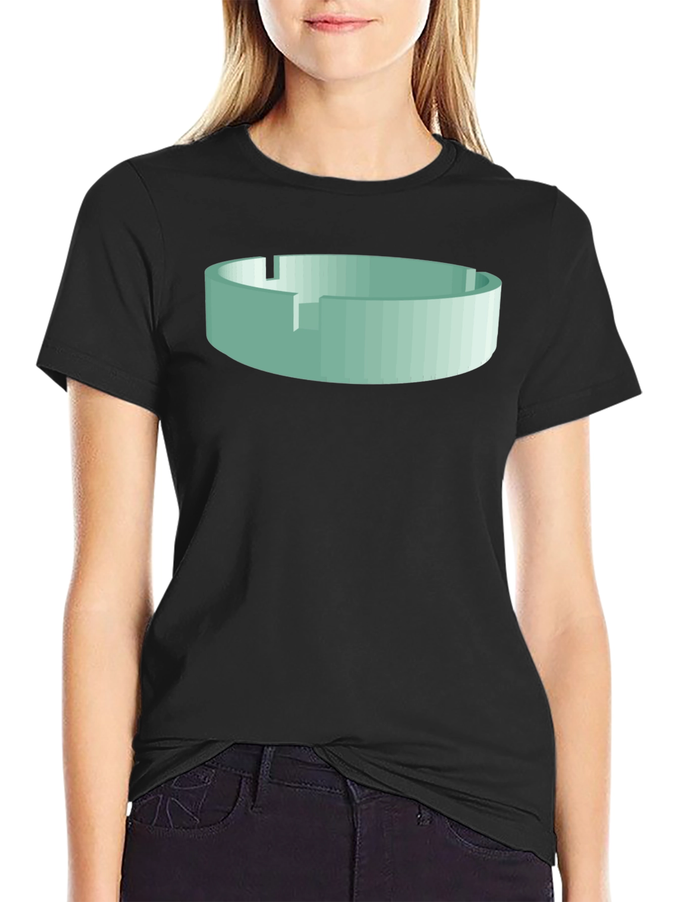 Abstract Ashtray Graphic T-Shirt - Unique Design