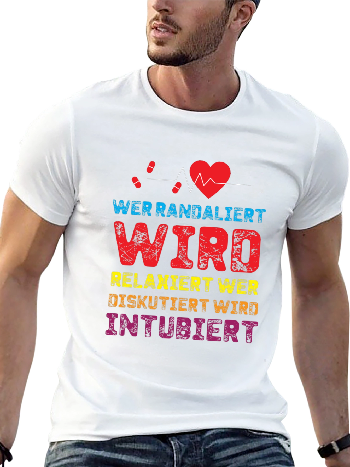 Wer Randaliert Funny Medical T-Shirt