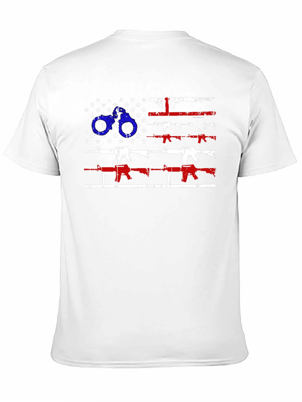 American Flag Gun & Handcuff Graphic Tee