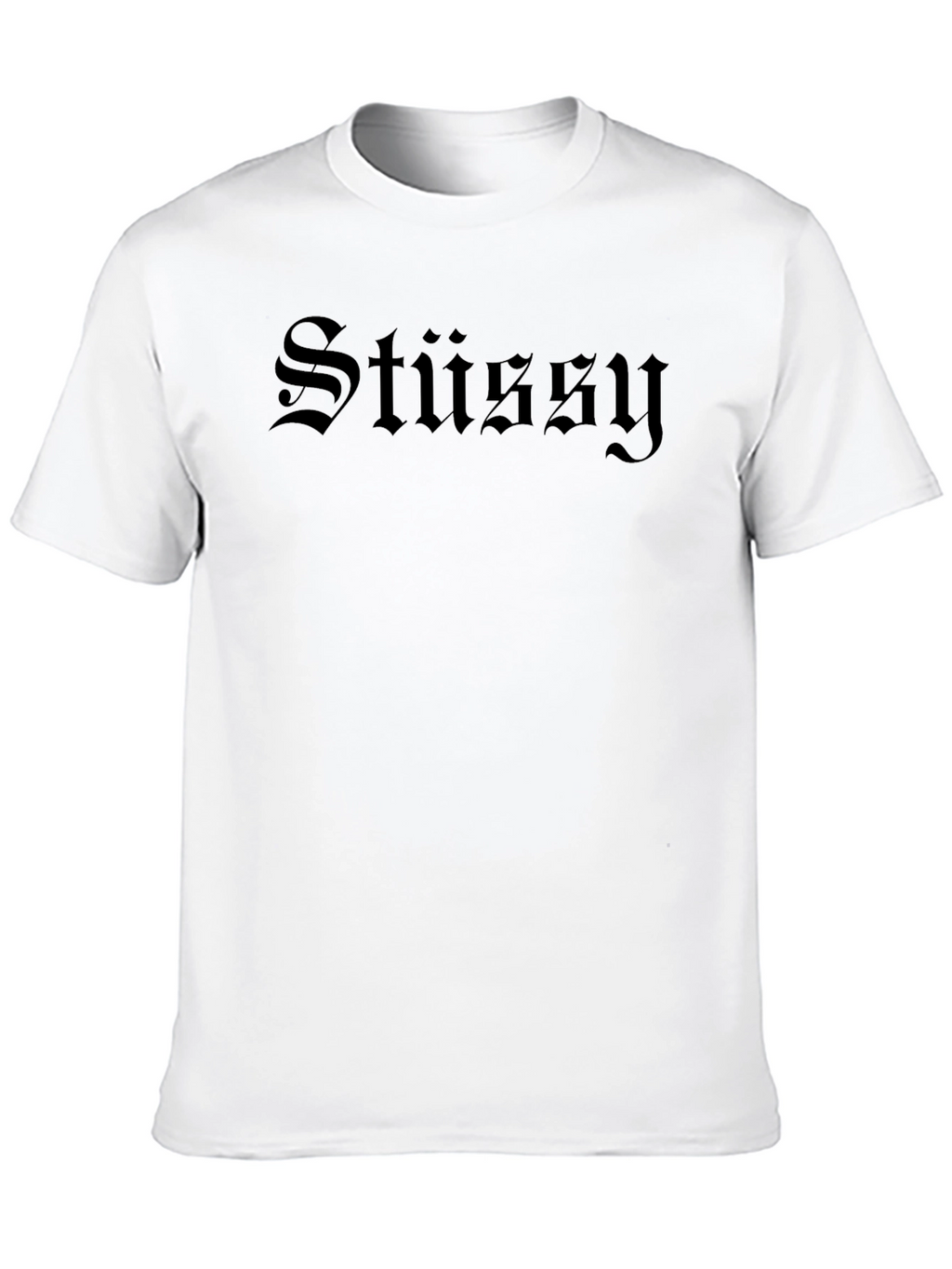 Stussy Gothic Script Black T-Shirt
