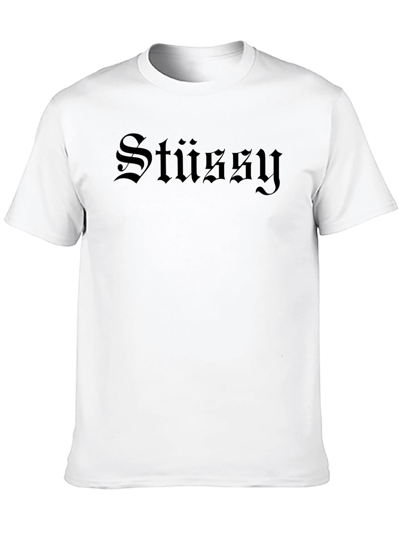 Stussy Gothic Script Black T-Shirt