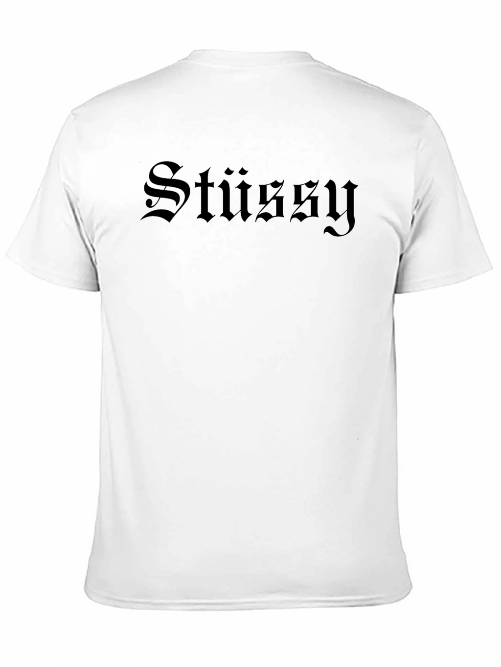 Stussy Gothic Script Black T-Shirt