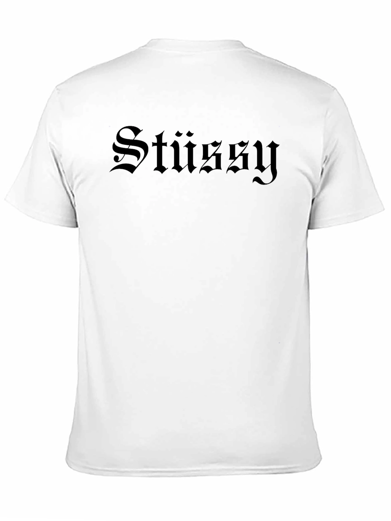 Stussy Gothic Script Black T-Shirt