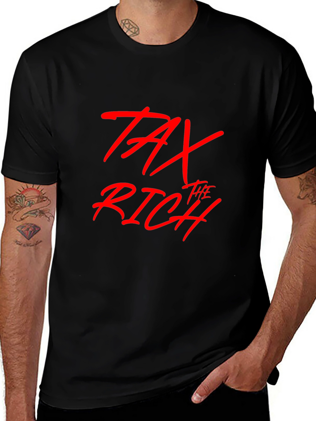 Tax The Rich Graphic Tee - Bold Statement T-Shirt