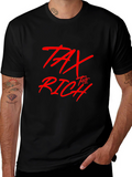 Tax The Rich Graphic Tee - Bold Statement T-Shirt
