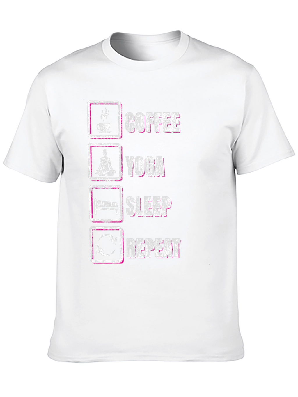 Coffee Yoga Sleep Repeat Graphic Tee