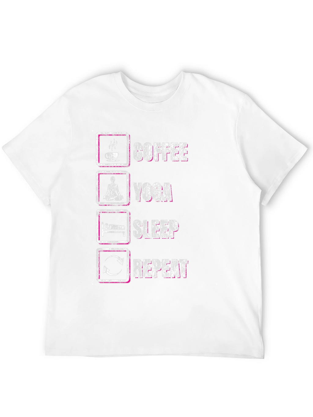 Coffee Yoga Sleep Repeat Graphic Tee