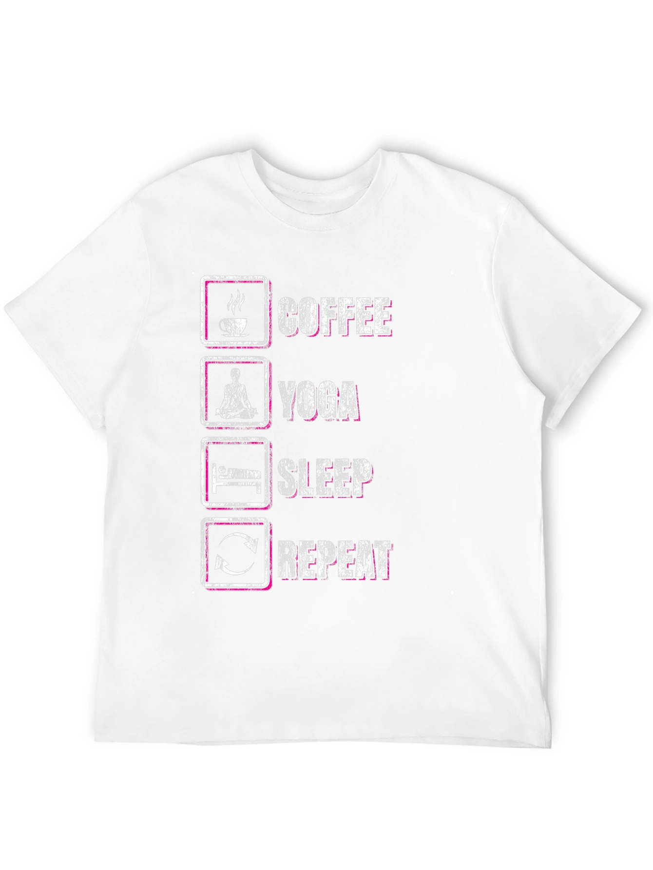 Coffee Yoga Sleep Repeat Graphic Tee