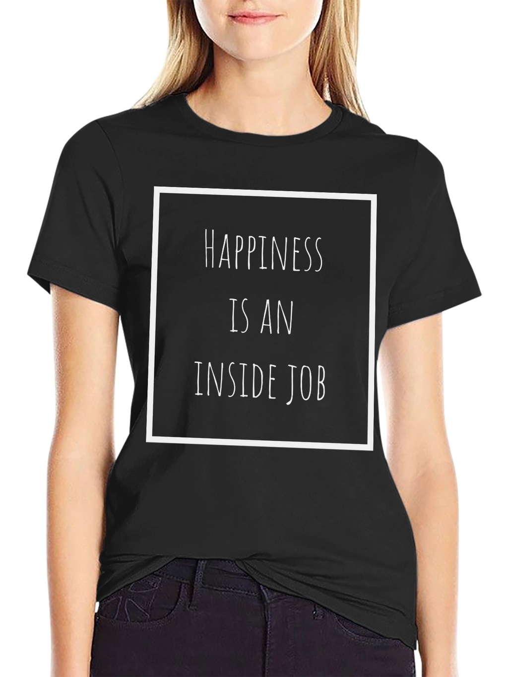 Happiness Inside Job Graphic Tee
