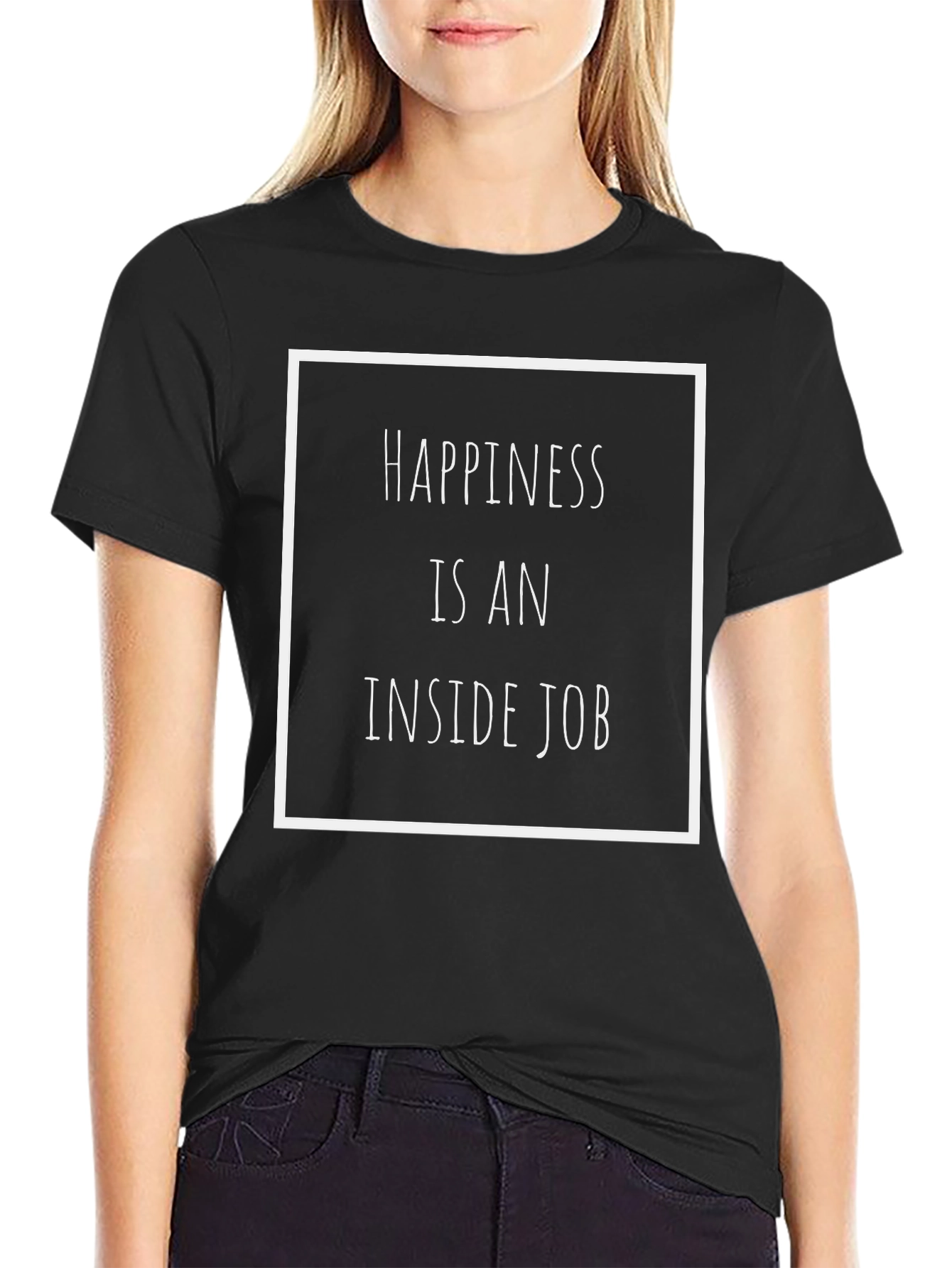Happiness Inside Job Graphic Tee