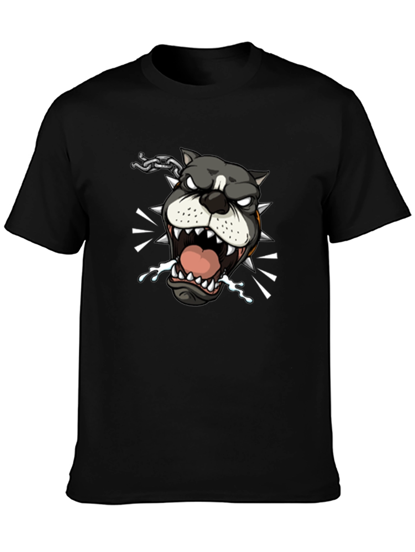 Angry Bulldog Graphic Tee - Cool Design
