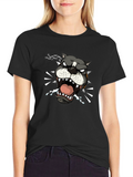 Angry Bulldog Graphic Tee - Cool Design