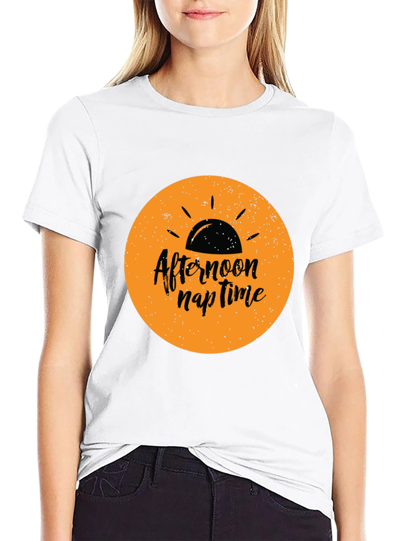 Afternoon Nap Time Black Graphic Tee