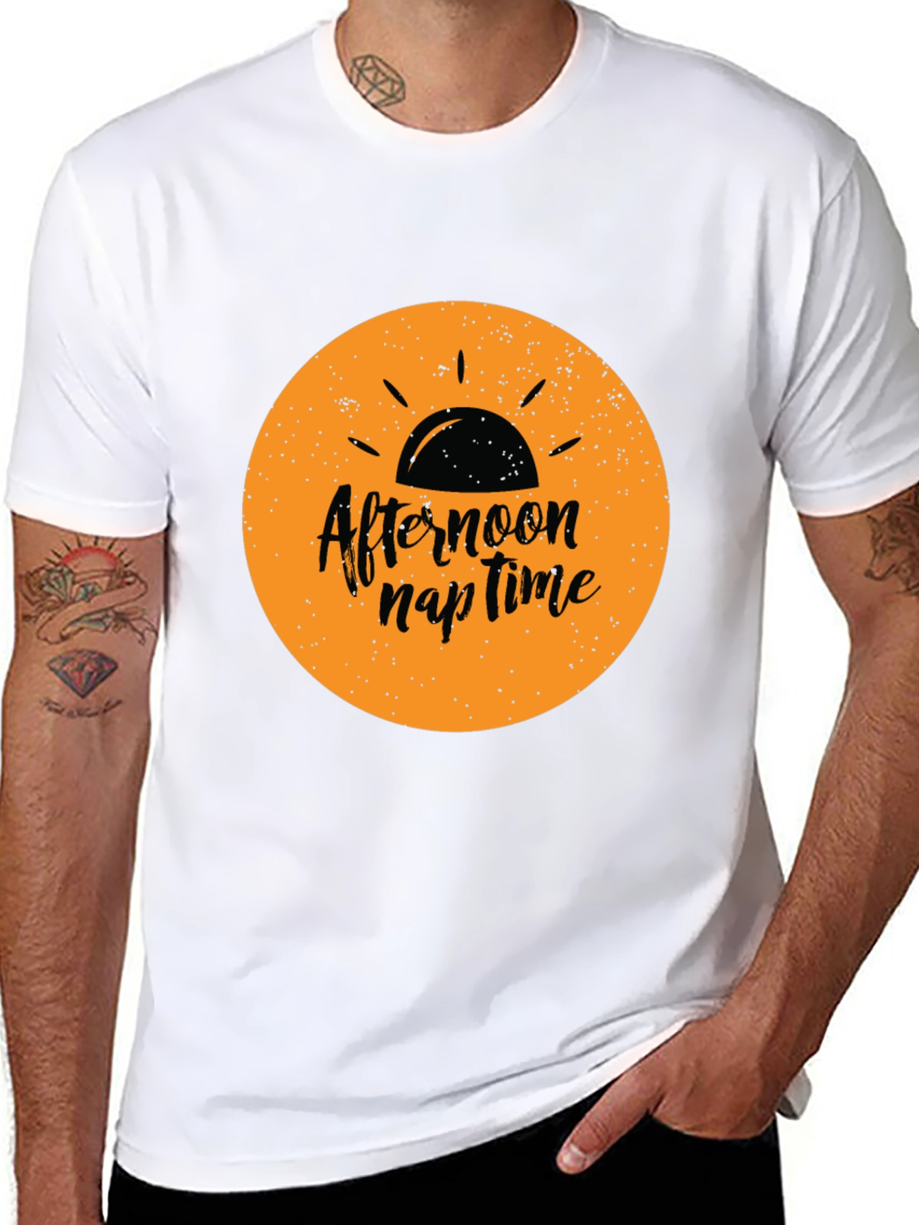 Afternoon Nap Time Black Graphic Tee
