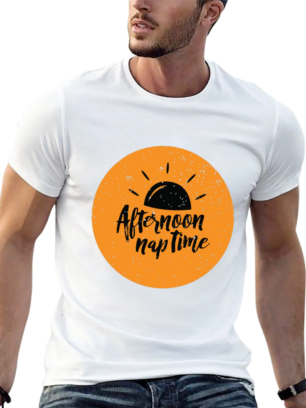 Afternoon Nap Time Black Graphic Tee