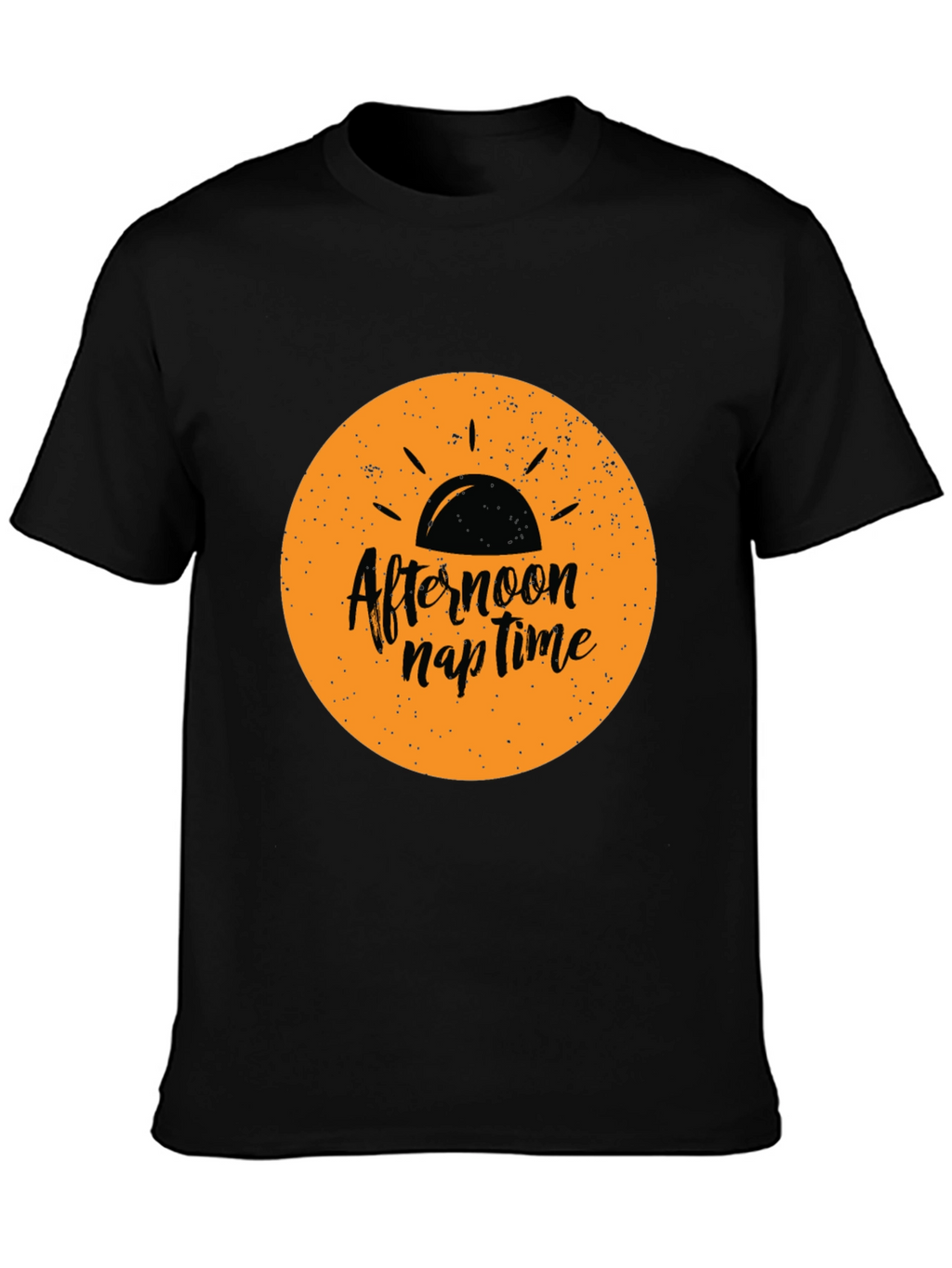 Afternoon Nap Time Black Graphic Tee