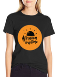 Afternoon Nap Time Black Graphic Tee