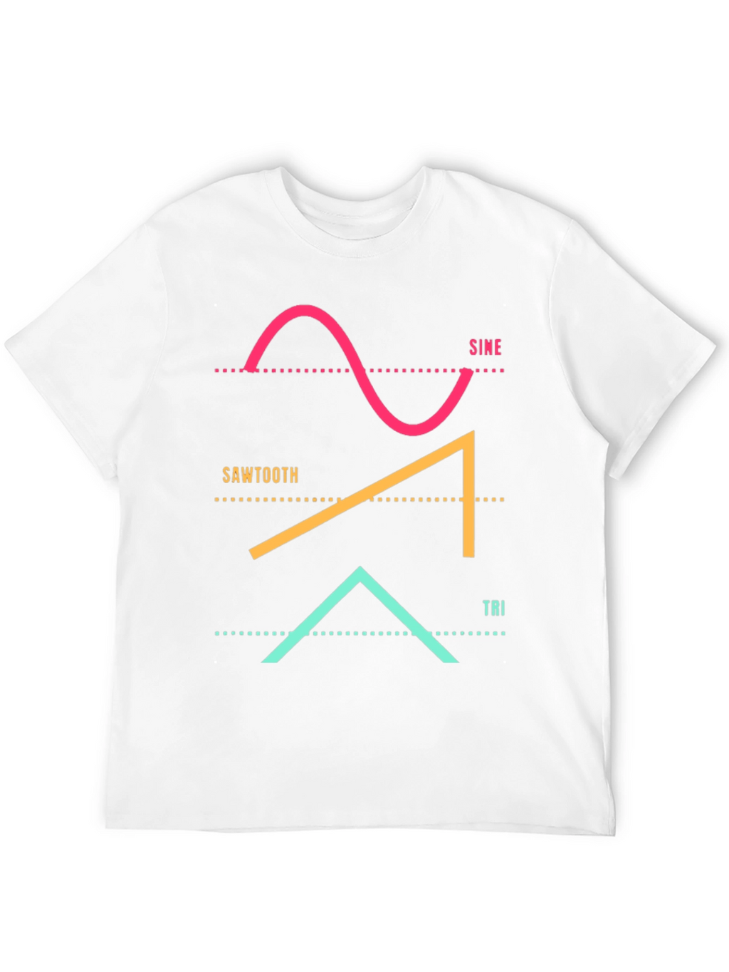 Sine Sawtooth Triangle Waveform T-Shirt