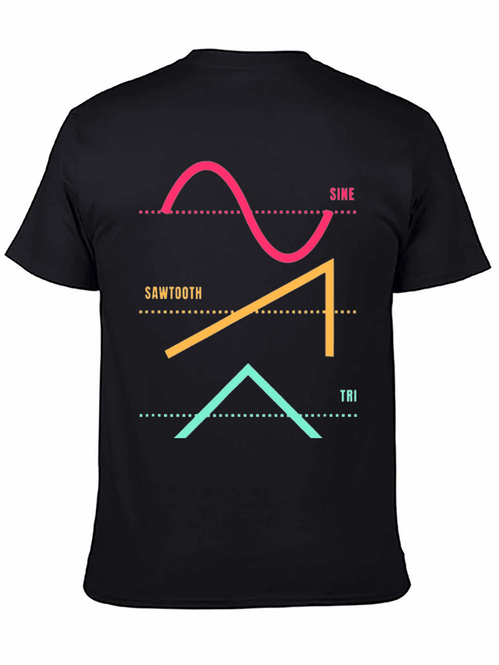 Sine Sawtooth Triangle Waveform T-Shirt