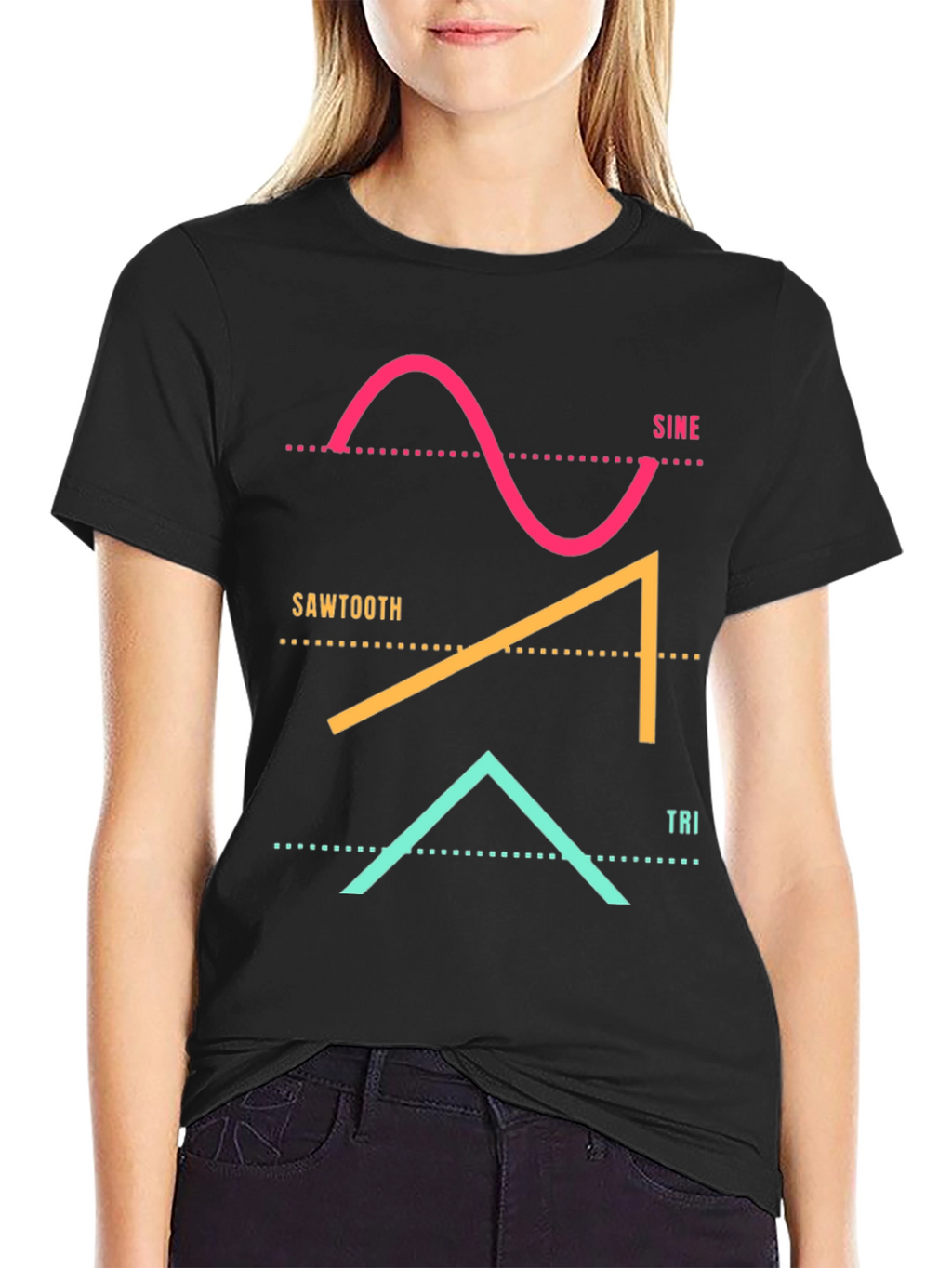 Sine Sawtooth Triangle Waveform T-Shirt