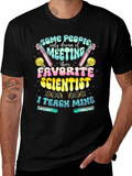 Scientist Teacher Black T-Shirt