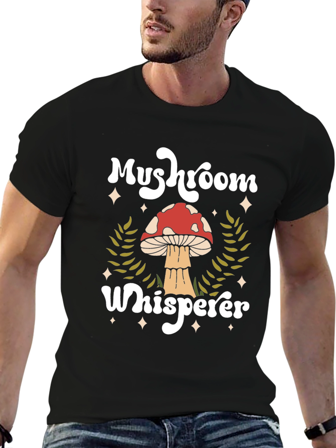 Mushroom Whisperer Graphic Tee - Nature Lover Shirt