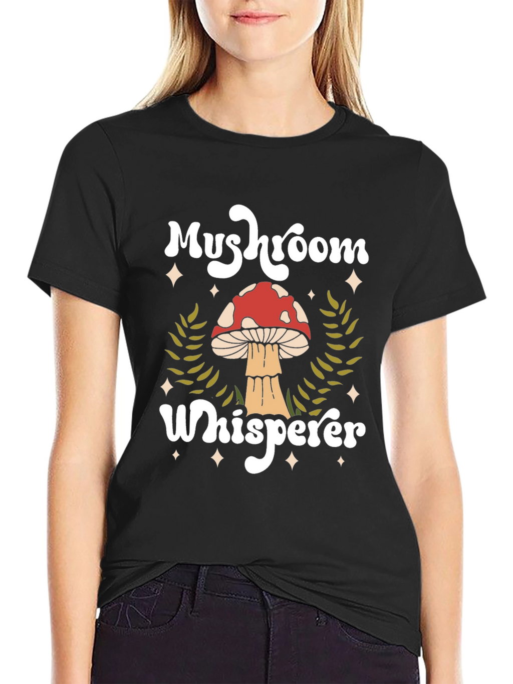 Mushroom Whisperer Graphic Tee - Nature Lover Shirt