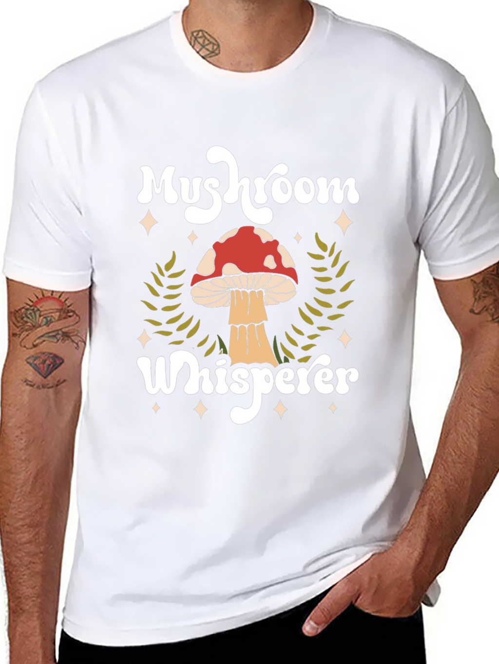 Mushroom Whisperer Graphic Tee - Nature Lover Shirt