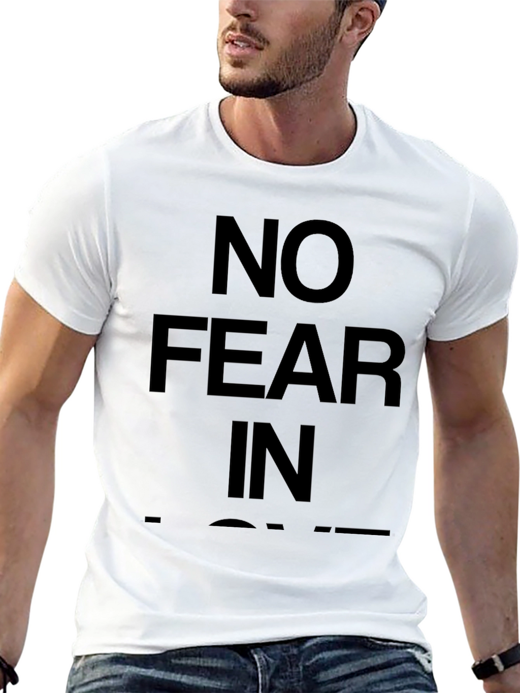 No Fear In Love Black Graphic Tee
