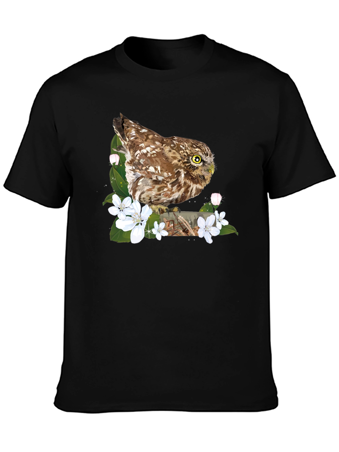 Owl & Blossoms Graphic Tee