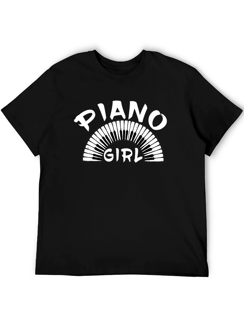 Piano Girl T-Shirt - Music Lover Tee